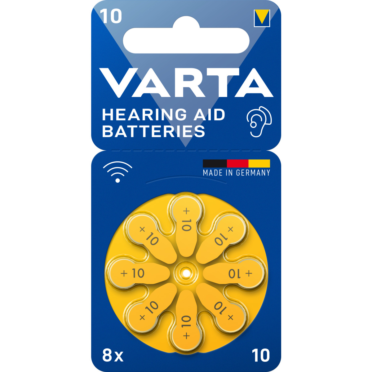 Hearing Aid Batteries 10 Blister 8